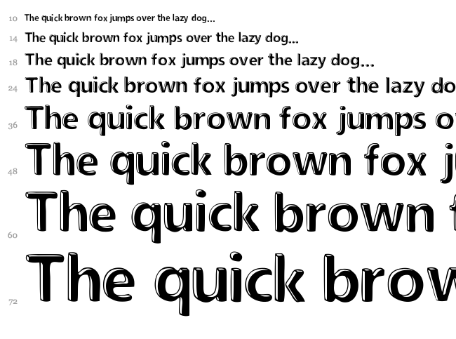 New Society font waterfall